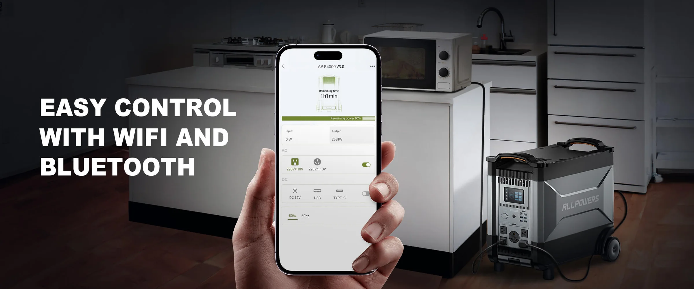 Smart Wifi and Bluetooth Control Function